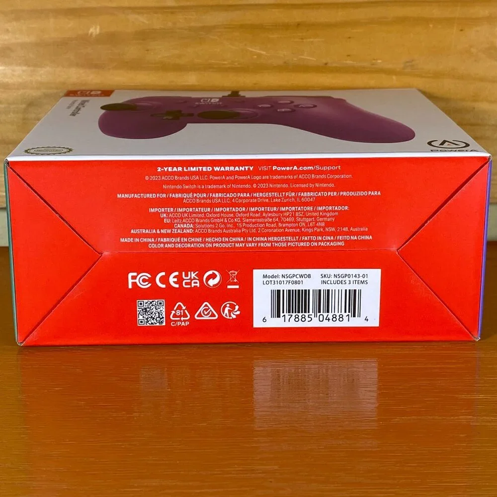 PowerA - Wired Controller for Nintendo Switch - Grape Purple